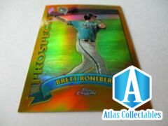 2002 Topps Chrome Gold Refractor Brett Roneberg #677 Rookie